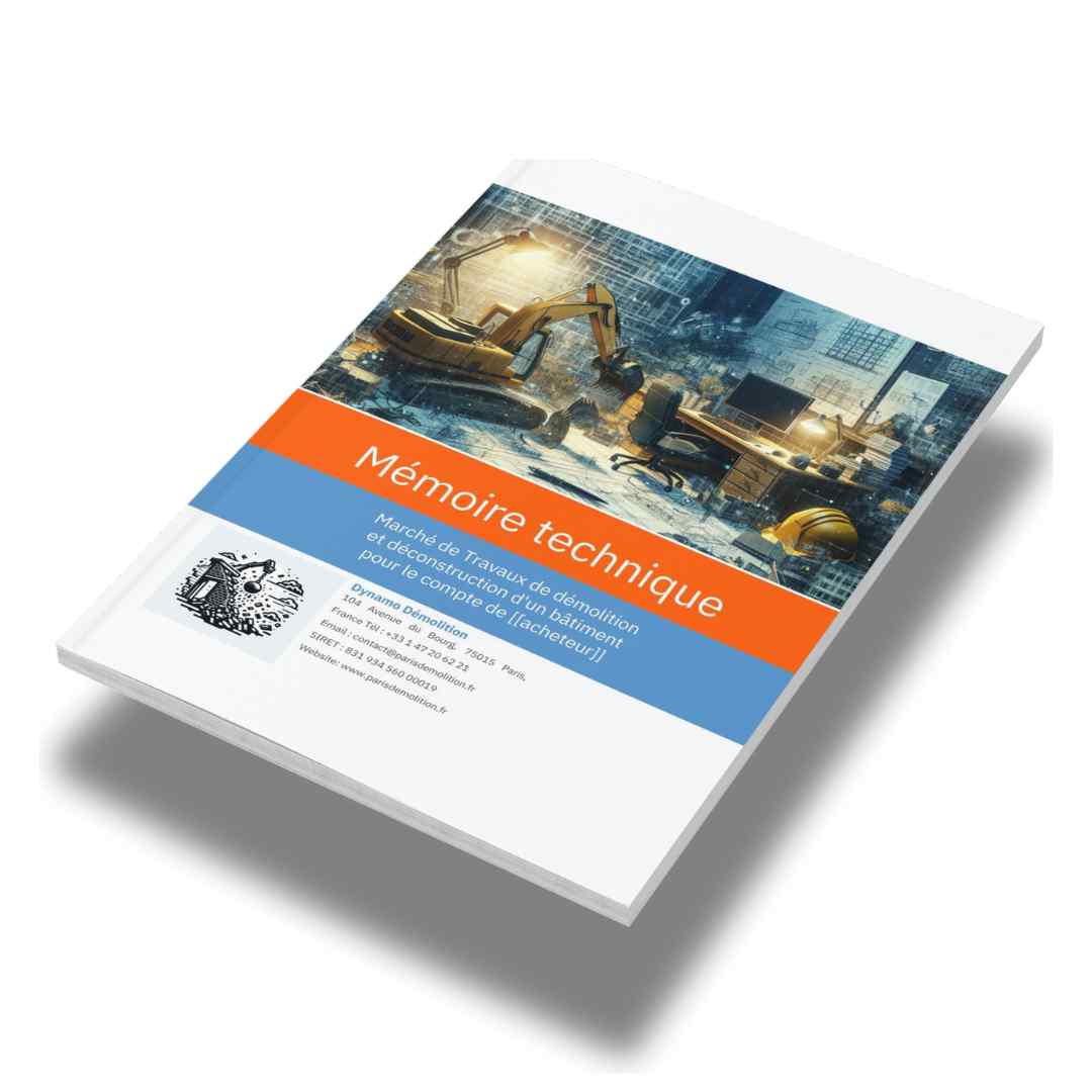 Mémoire technique démolition (Modèle PDF et Word)
