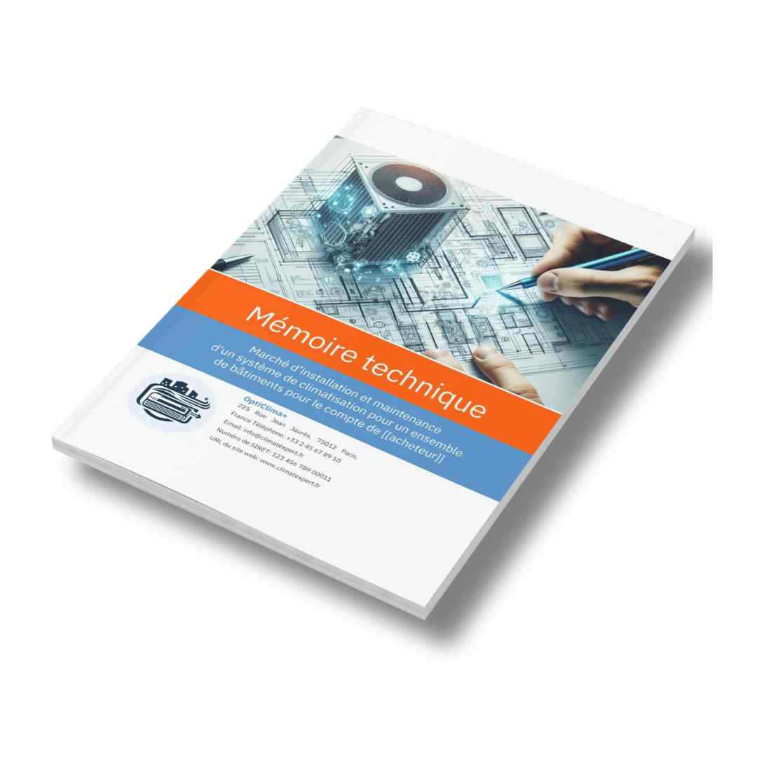 Mémoire technique climatisation (Modèle PDF et Word)