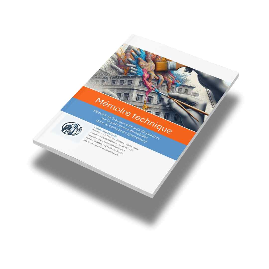 Mémoire technique peinture (modèle PDF et Word)