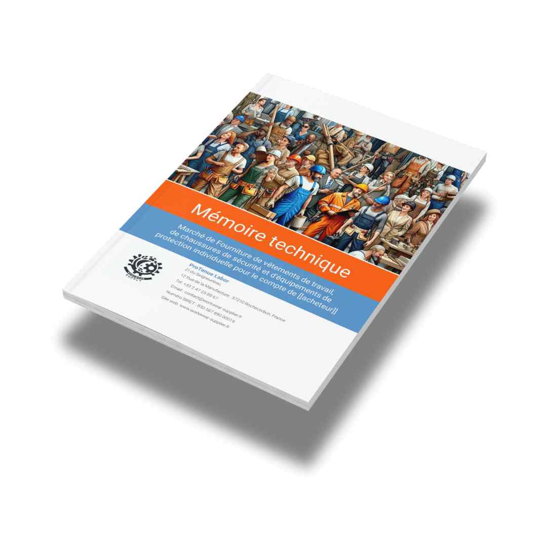 Mémoire technique fourniture vêtements de travail (modèle PDF et Word)