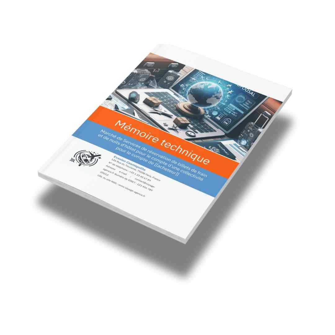 Mémoire technique agence de voyages (modèle PDF et Word)
