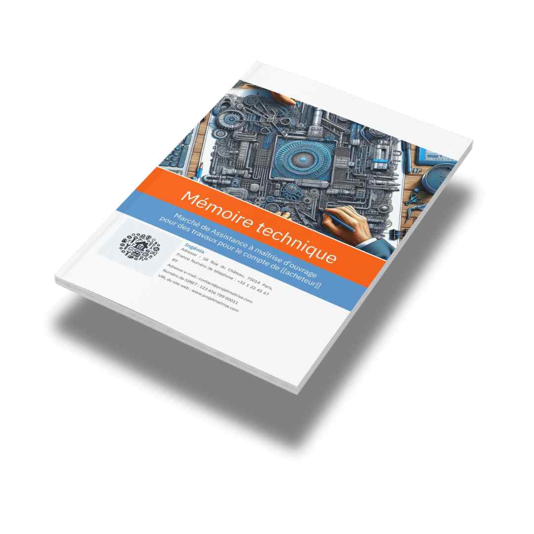 Mémoire technique Maîtrise d'œuvre (modèle PDF et Word)